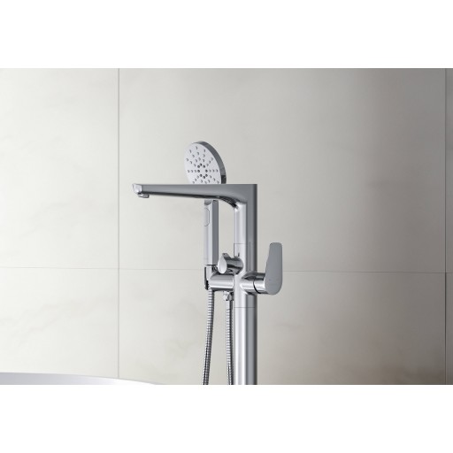 Смеситель для ванны с душем AQUATEK Бетта AQ1145CR напольный хром